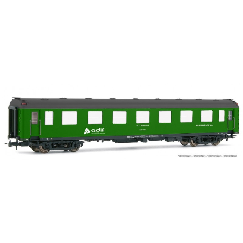ADIF, SSV-1014 coach, 'Maquinaria de via'. ADIF, SSV-1014 coach, 'Maquinaria de via'.