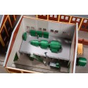 Converter station with interior fittings.