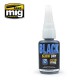 Black slow dry cyanoacrylate.