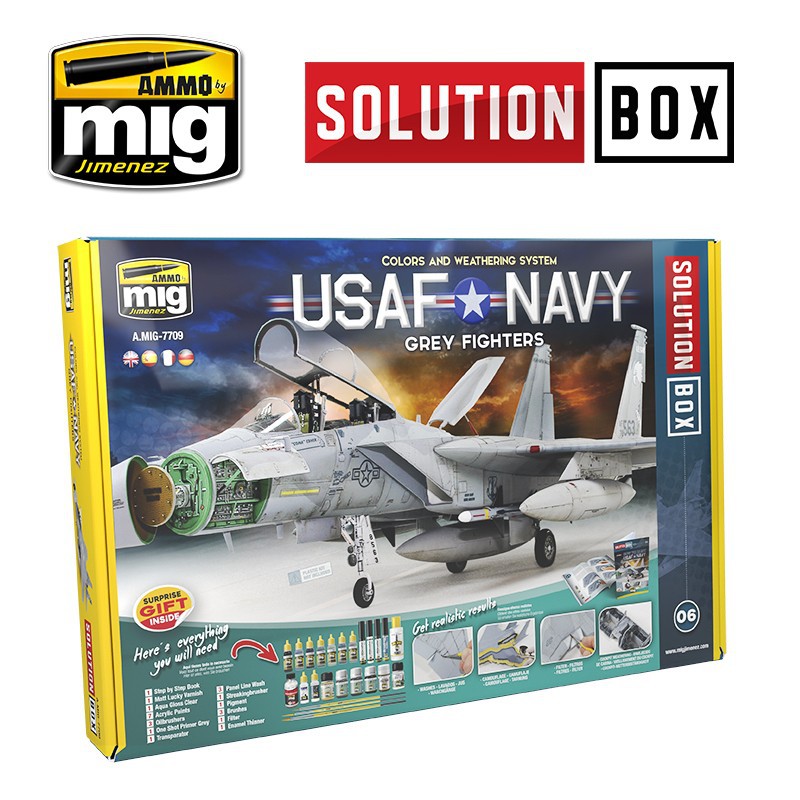 Solution box USAF Navy grey fighters. Solution box USAF Navy grey fighters.