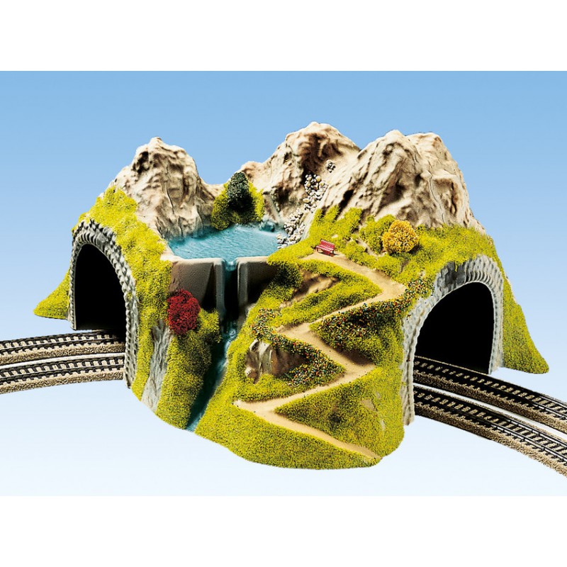 Túnel en curva, una vía. Túnel en curva, una vía.