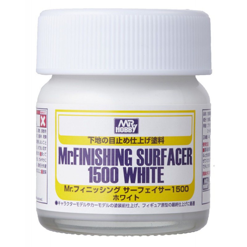 Mr Finishing Surfacer 1500. 40 ml. Blanco. Mr Finishing Surfacer 1500. 40 ml. Blanco.
