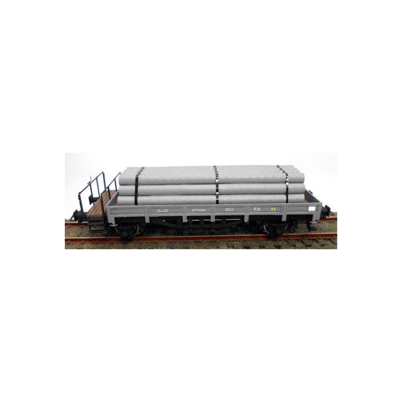Open wagon w/ brakeman platform, RENFE. Open wagon w/ brakeman platform, RENFE.
