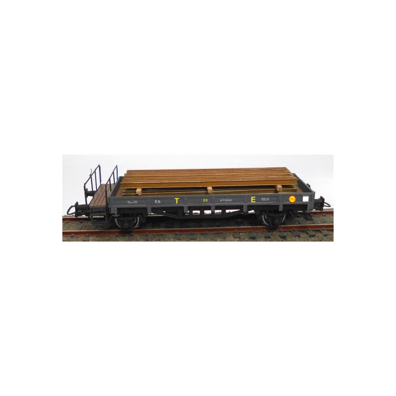 Open wagon w/ brakeman platform, RENFE.