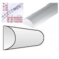 Halbschaft-Styrolprofile 1,5 mm.