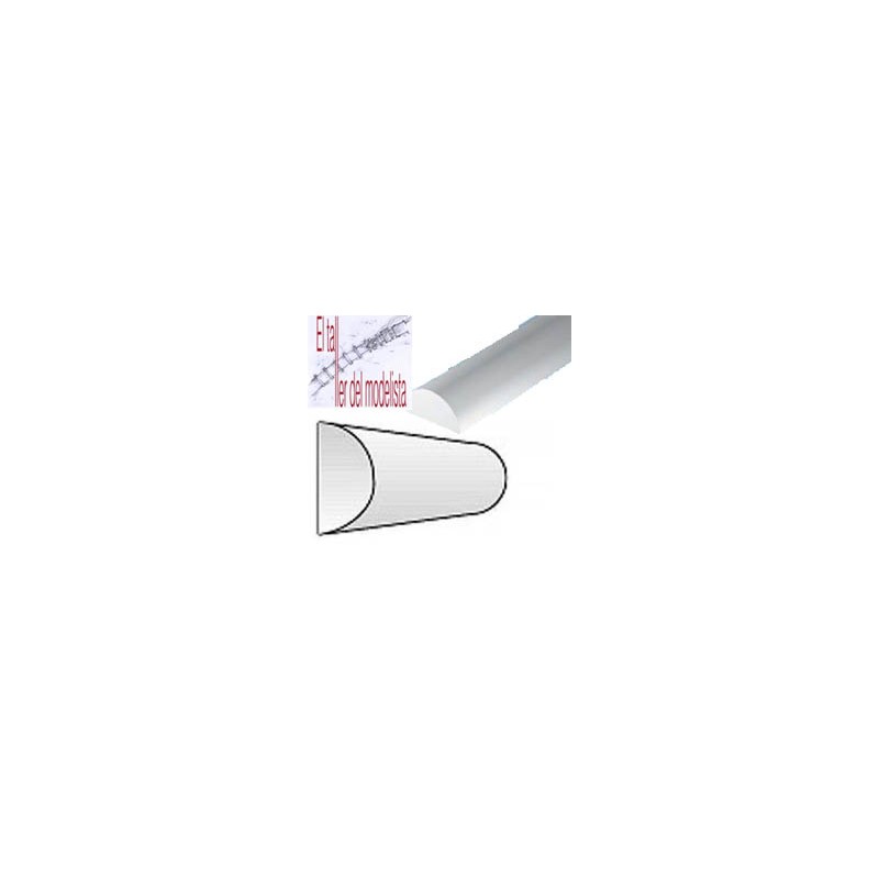 Half round 3,2 mm. EVERGREEN 244 Half round 3,2 mm. EVERGREEN 244