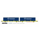 Container carrier wagon, TRANSFESA.