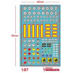 Road transport markings and indicators. ETM 9041