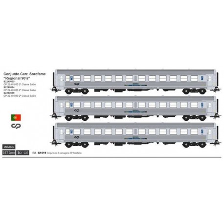 3-coaches set Sorefame, CP. 90s.