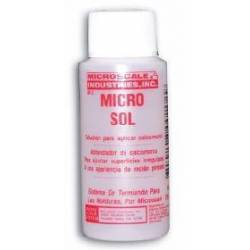 Solución para aplicar calcas. MICROSOL. MICROSCALE MI-2