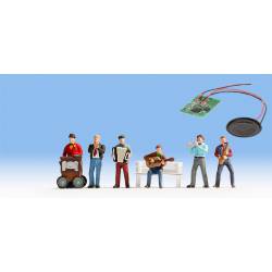 Músicos con sonido.