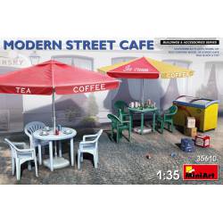 Modern street cafe.