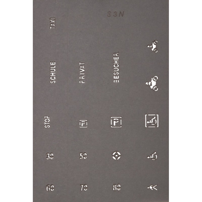 Street marking templates. Street marking templates.