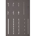 Street marking templates. Street marking templates.