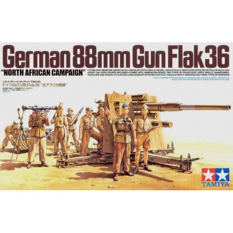 Cañón alemán Flak 36 de 88 mm. TAMIYA 35283