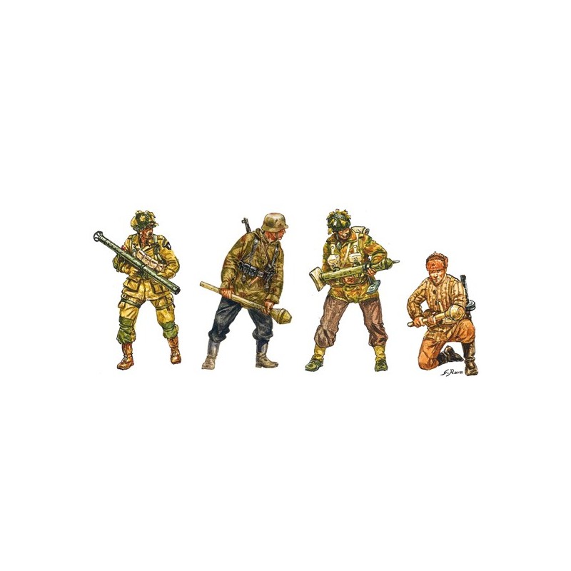Infantería anticarro de diversos países. ITALERI 6131