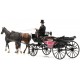 Landau carriage open.