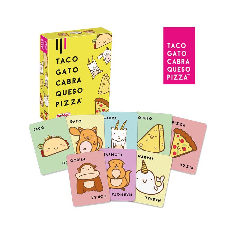 Taco, Gato, Cabra, Quezo, Pizza.