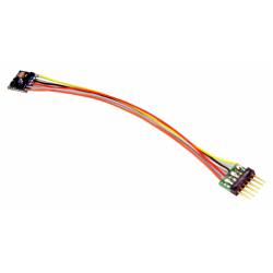 LokPilot micro V5.0 DCC Decoder mit 6 Pins.
