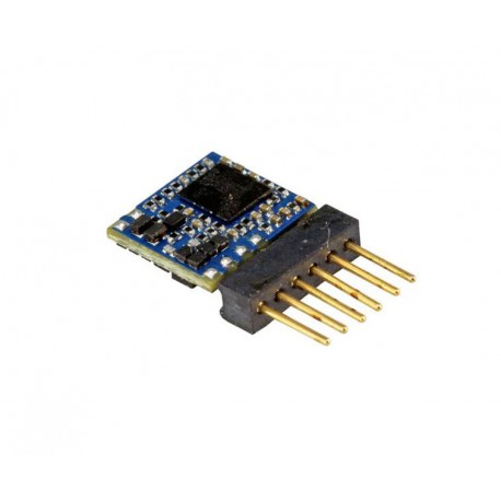 LokPilot Micro V5.0 decoder, 6-pin plug. Multiprotocol.