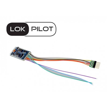LokPilot V5.0 decoder, 6-pin plug. DCC