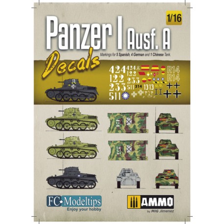 Decal set: Panzer I, Ausf. A.