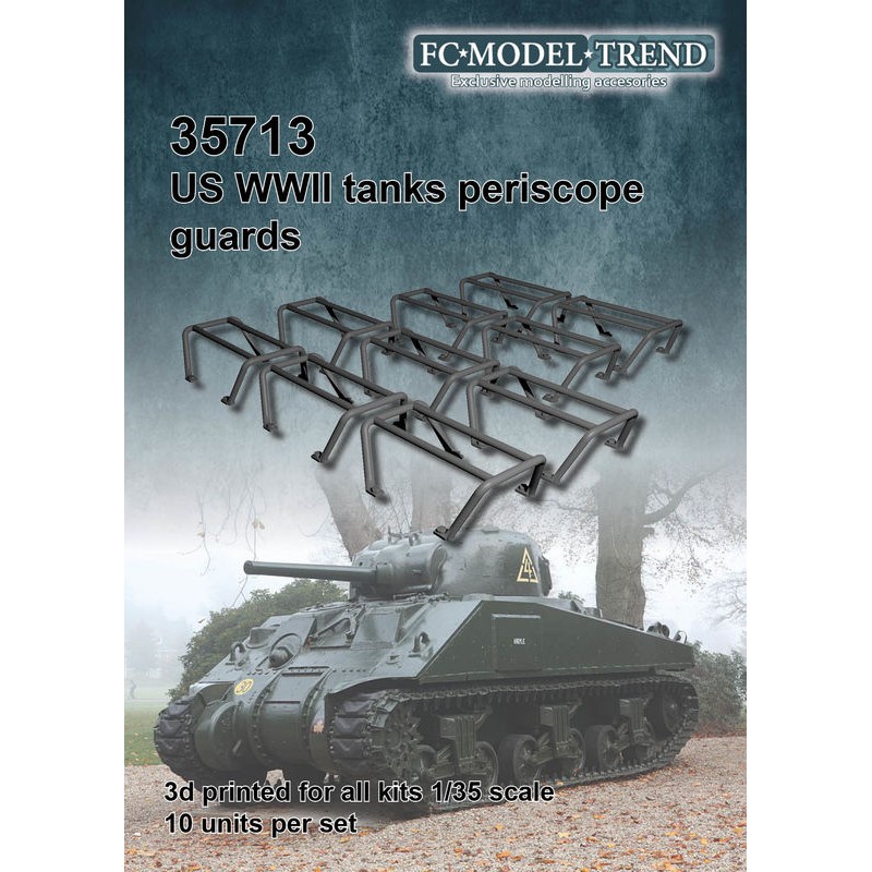 US tanks periscope guards, WWII.