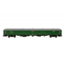 Furgón de equipaje D11-11400, RENFE. Verde.