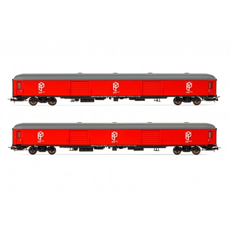 Set de 2 furgones DD-8100, RENFE. Paquexpres.