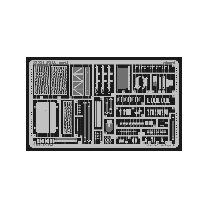 Photo-etched: Leopard 2A6 (for Italeri / Revell).