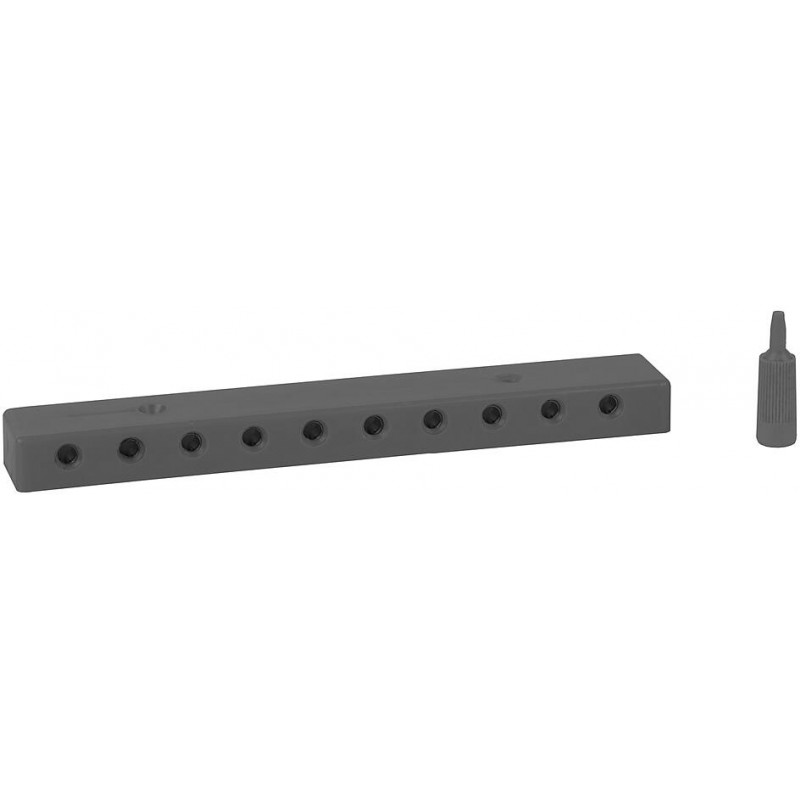 Placa de distribución, negra.