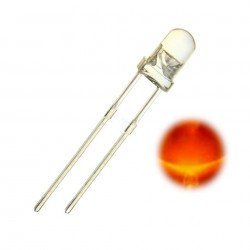 Diodo LED 5mm, 120°, Naranja