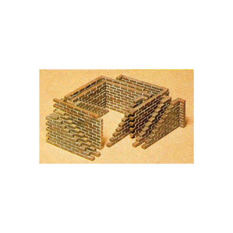 Muros de ladrillo. TAMIYA 35028