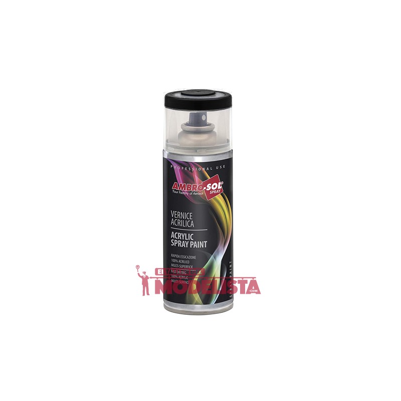 Negro mate. Spray, 400ml. AMBRO-SOL