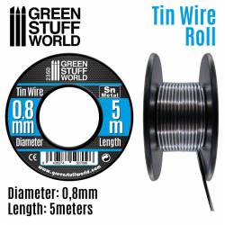 Flexible tin wire roll 0,8mm.