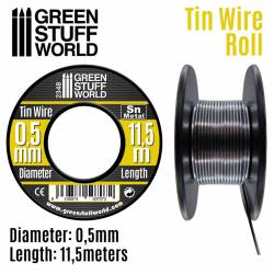 Flexible tin wire roll 0,5mm.