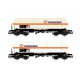 2-unit set of tank wagons Zags, Transfesa.