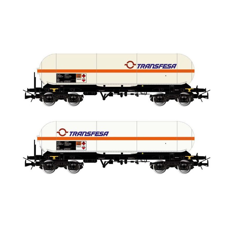 Set de vagones cisterna Zags, Transfesa.