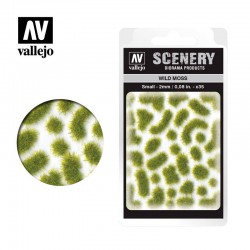 Arbustes sauvages, vert mousse (2mm).