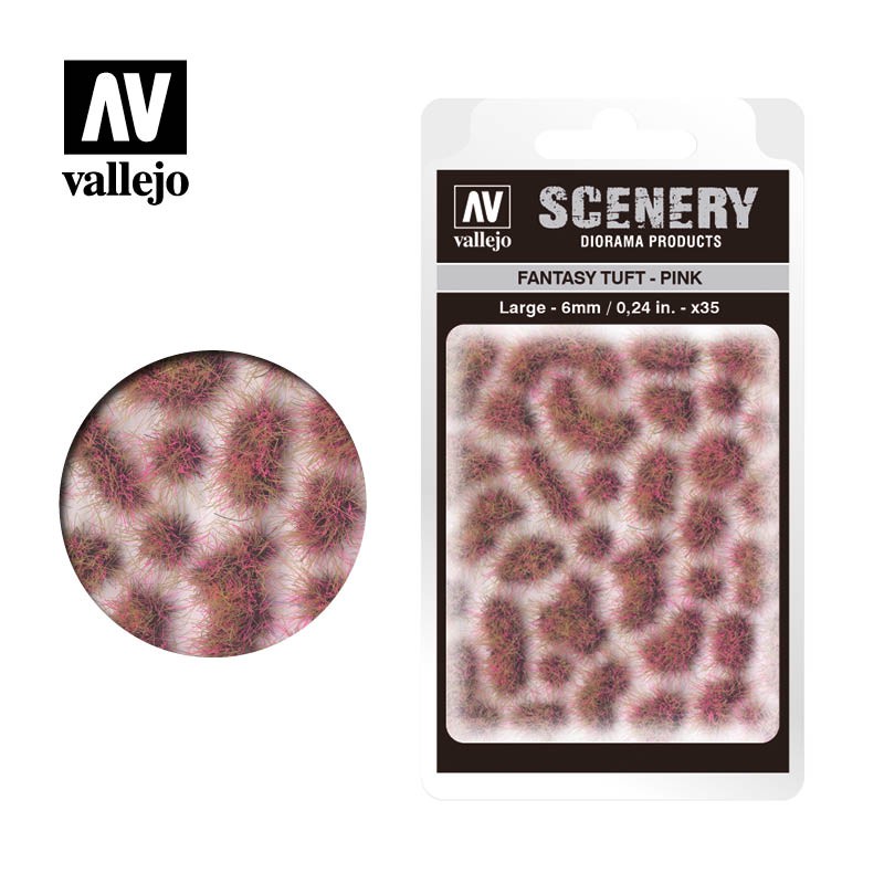 Fantasy tuft, pink (6mm). Fantasy tuft, pink (6mm).