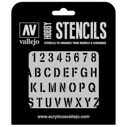 Vorlage: Stempelalphabet (1/35).