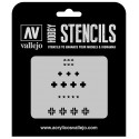 Plantilla: Marcas para blindados alemanes (1/35).