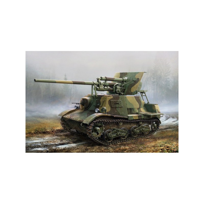 Soviet ZIS-30 light self-propelled anti tank gun.