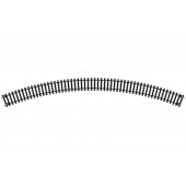 Vía curva doble (45º), R3.