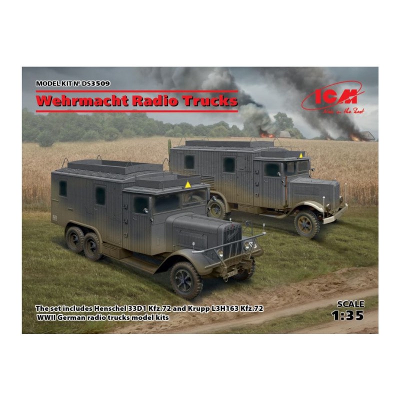 Set de vcamiones alemanes de comunicaciones.