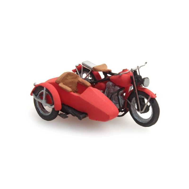 Moto con sidecar.