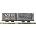 2 Tipper Wagons with logs. H0f.