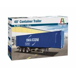 Rimorchio con container.