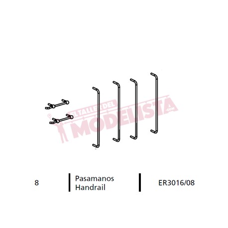 Pasamano para 7200 RENFE.