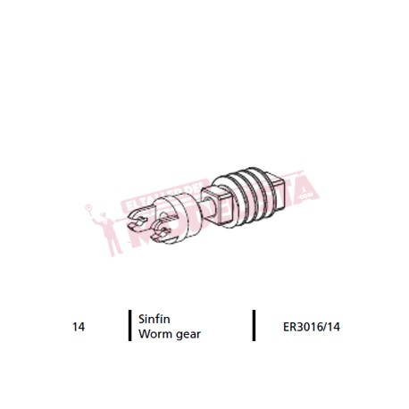 Worm gear for locomitve 7200 RENFE.